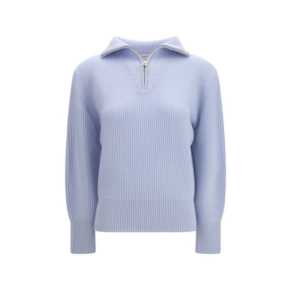 Forte_Forte Women Wool And Cashmere Half Zip Sweater